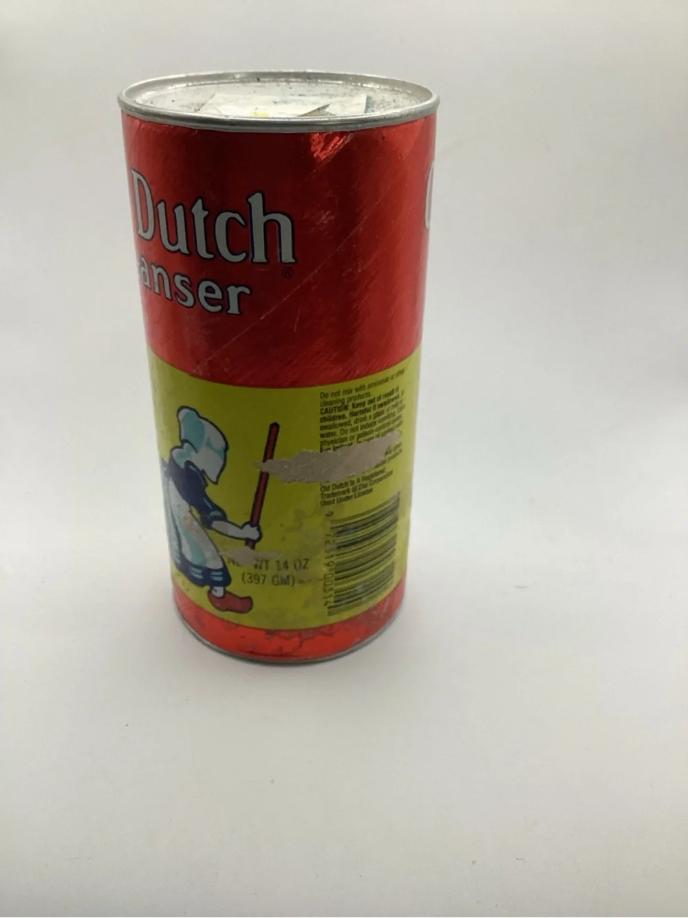 Old Dutch Cleanser Vintage - Red and Yellow Can